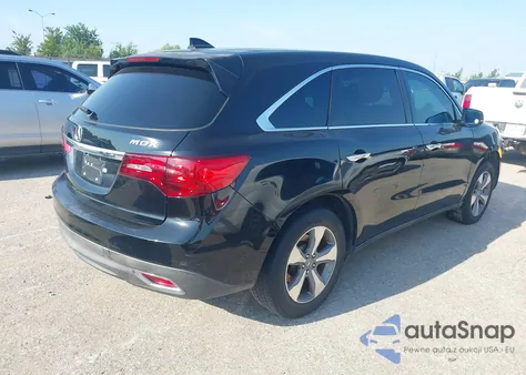 2015 Acura Mdx из США, поврежденный, VIN 5FRYD3H27FB006031